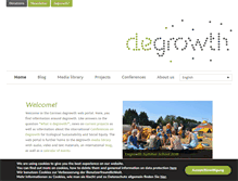 Tablet Screenshot of degrowth.info