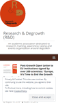 Mobile Screenshot of degrowth.org